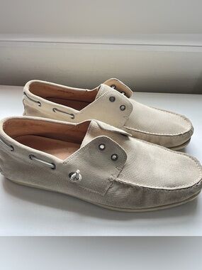 JOHN VARVATOS sz 13 STAR USA Schooner Boat Shoe Birch Suede Leather